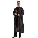 Muslimische Herren Eid Cardigan Abaya | Elegante Jubba Thobe und Ramadan Kimono