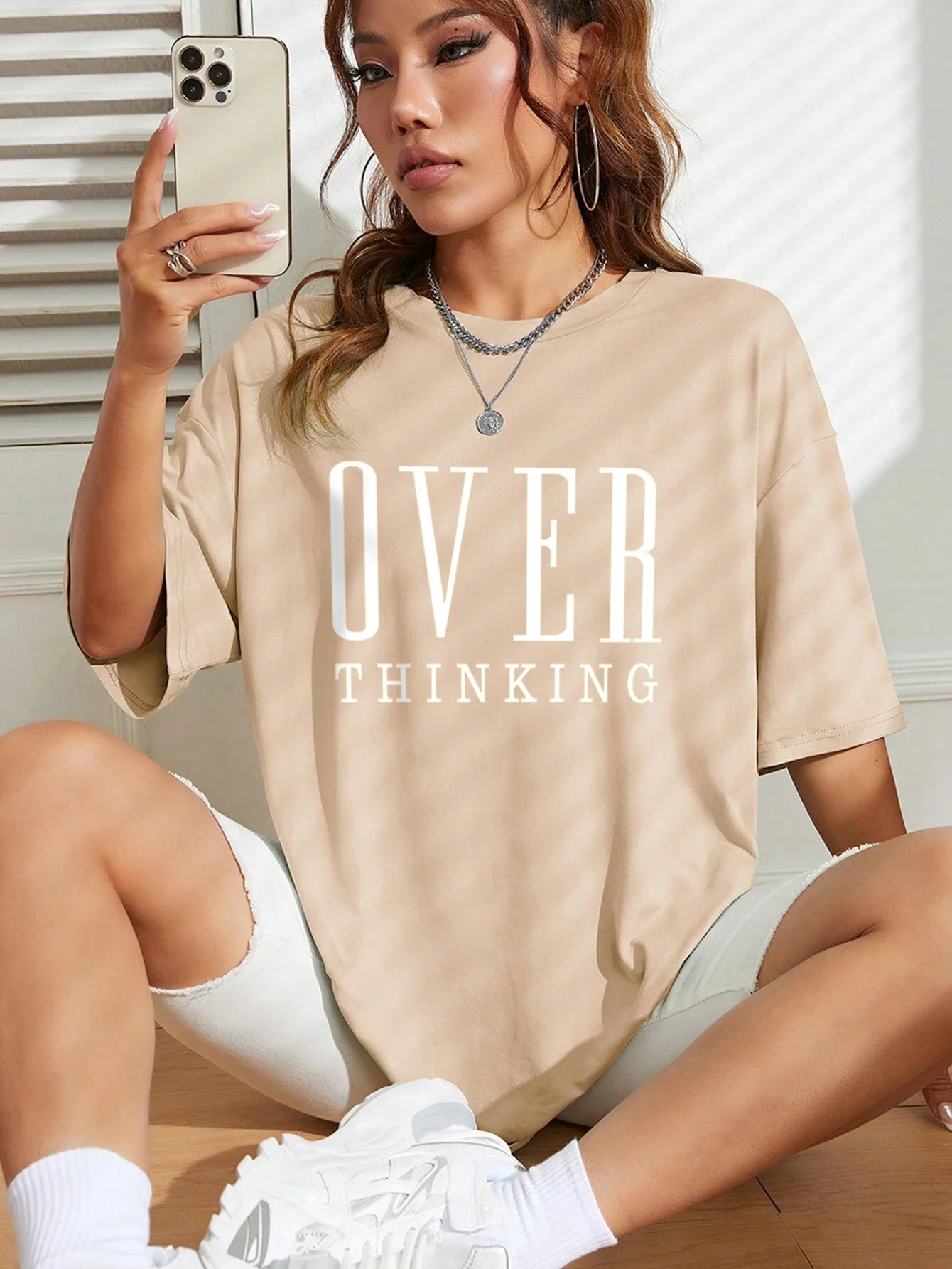 The Overthinking Tee: Women’s Vintage-Inspired Cotton Top
