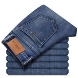 Men’s Slim Elastic Fashion Jeans | Stretch Business Denim Vaqueros Hombre