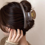 Elegant Solid 5.91in Large Hair Claw for Women