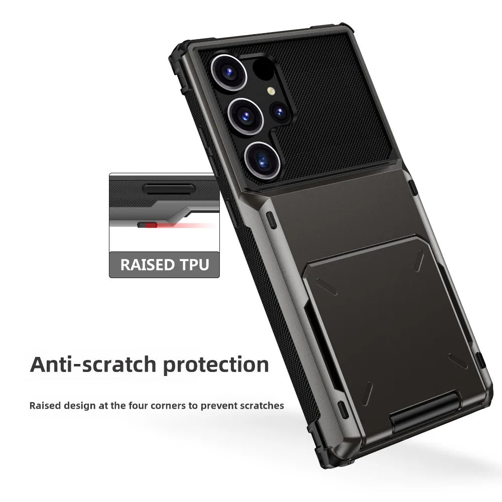 Premium Wallet Case with Card Holder for Samsung Galaxy S26 S25 S24 Ultra And A Series
