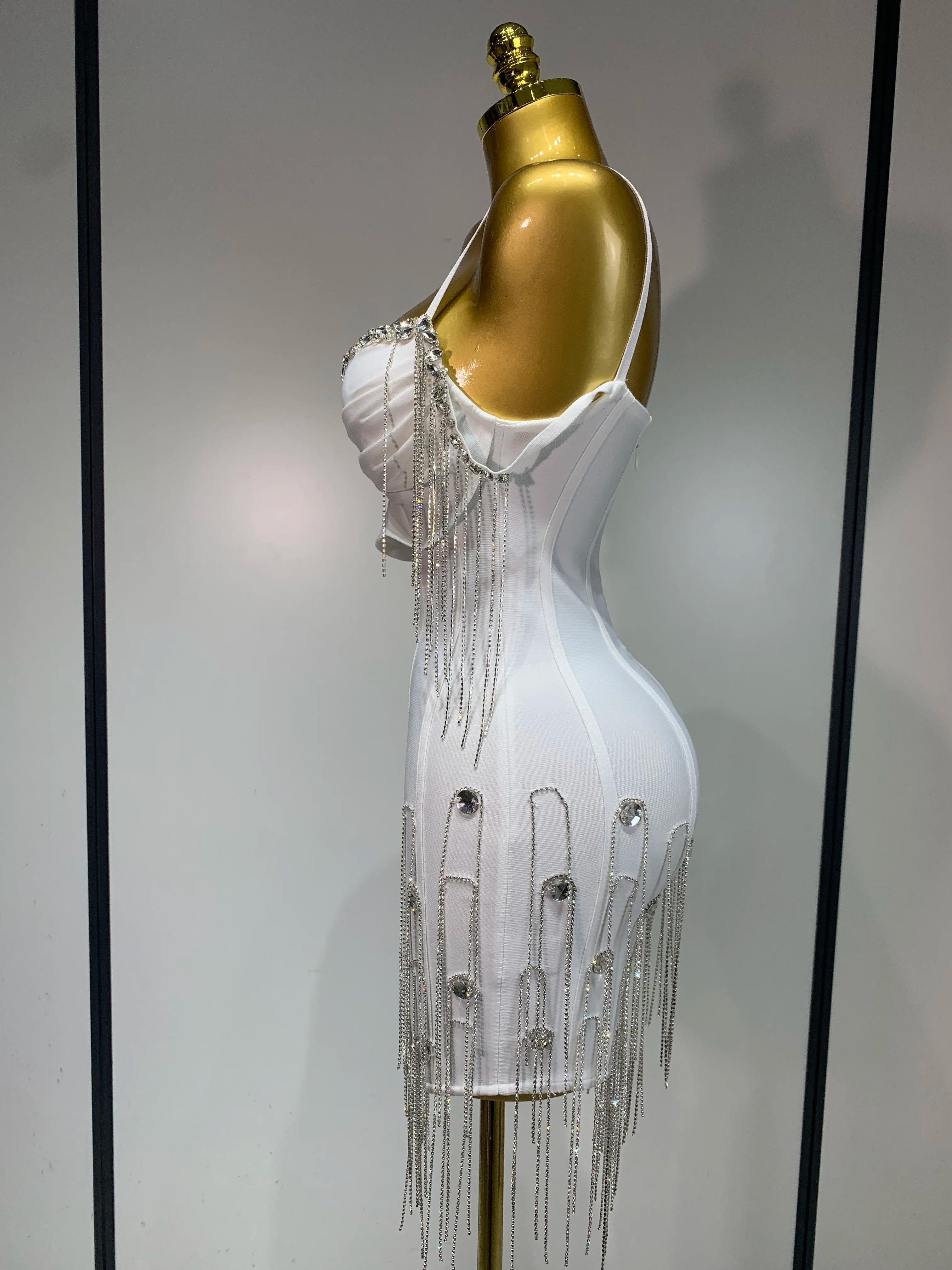 Sexy Backless Spaghetti Strap Bodycon Dress Elegant Prom, Club & Party Dress
