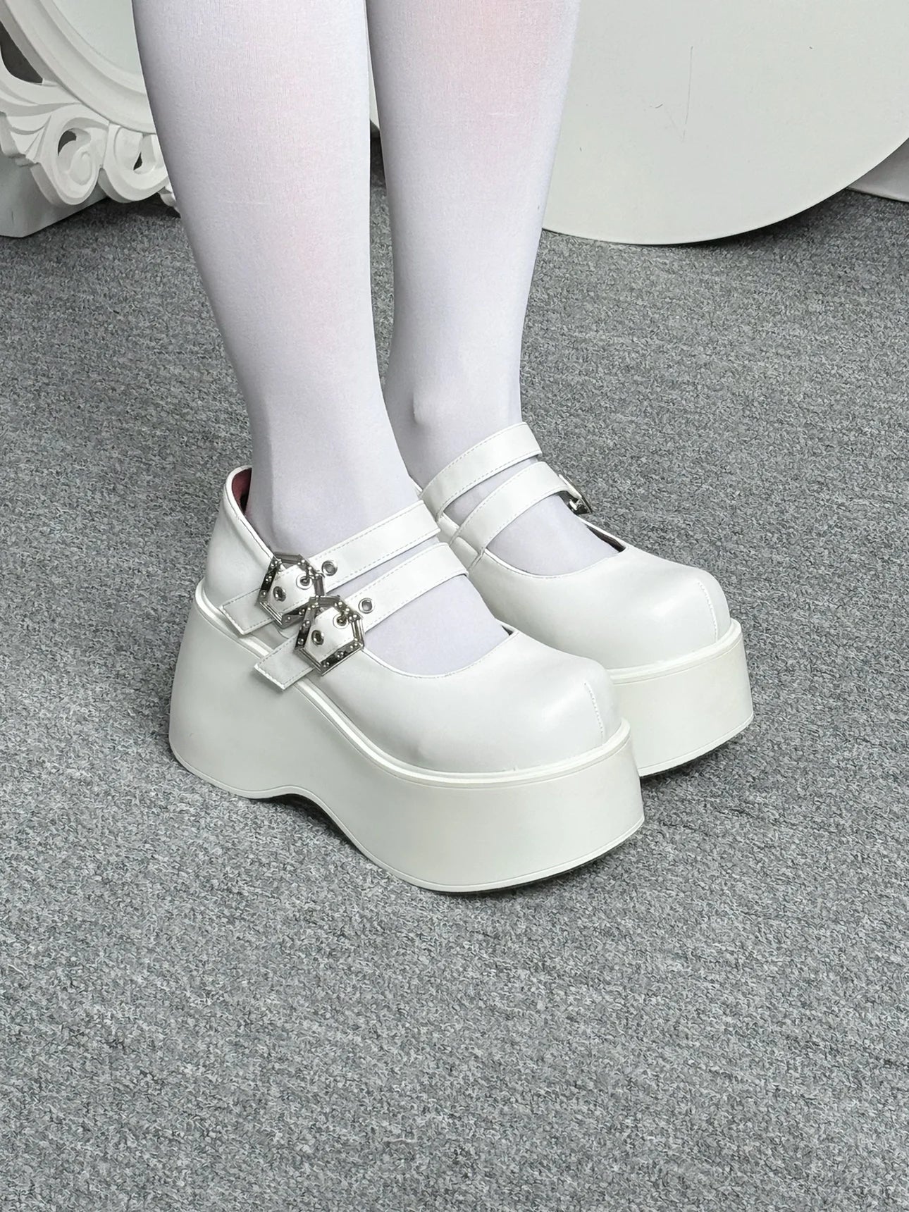 Nameless Witch 2.0 Gothic Platform Wedge Mary Janes