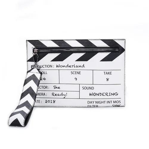 Funny Movie Prop Design Shoulder Bag | Creative Letter Print Clutch Bag