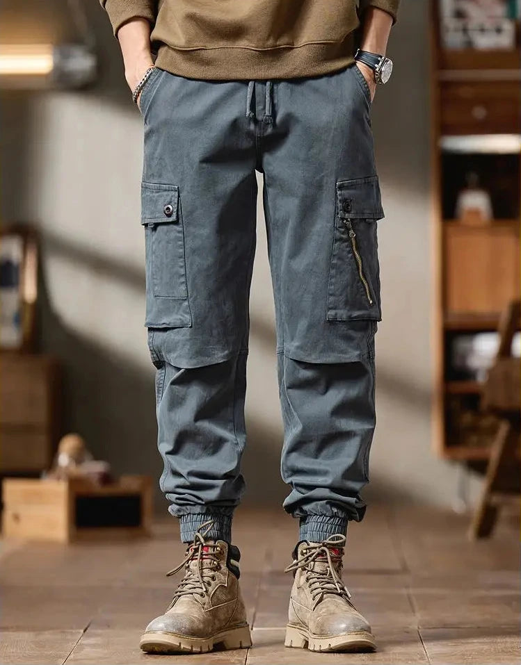 Cargohose für Herren, Schnitt: Slim Straight