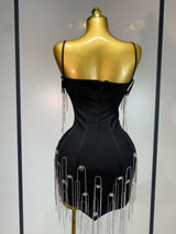 Sexy Backless Spaghetti Strap Bodycon Dress Elegant Prom, Club & Party Dress