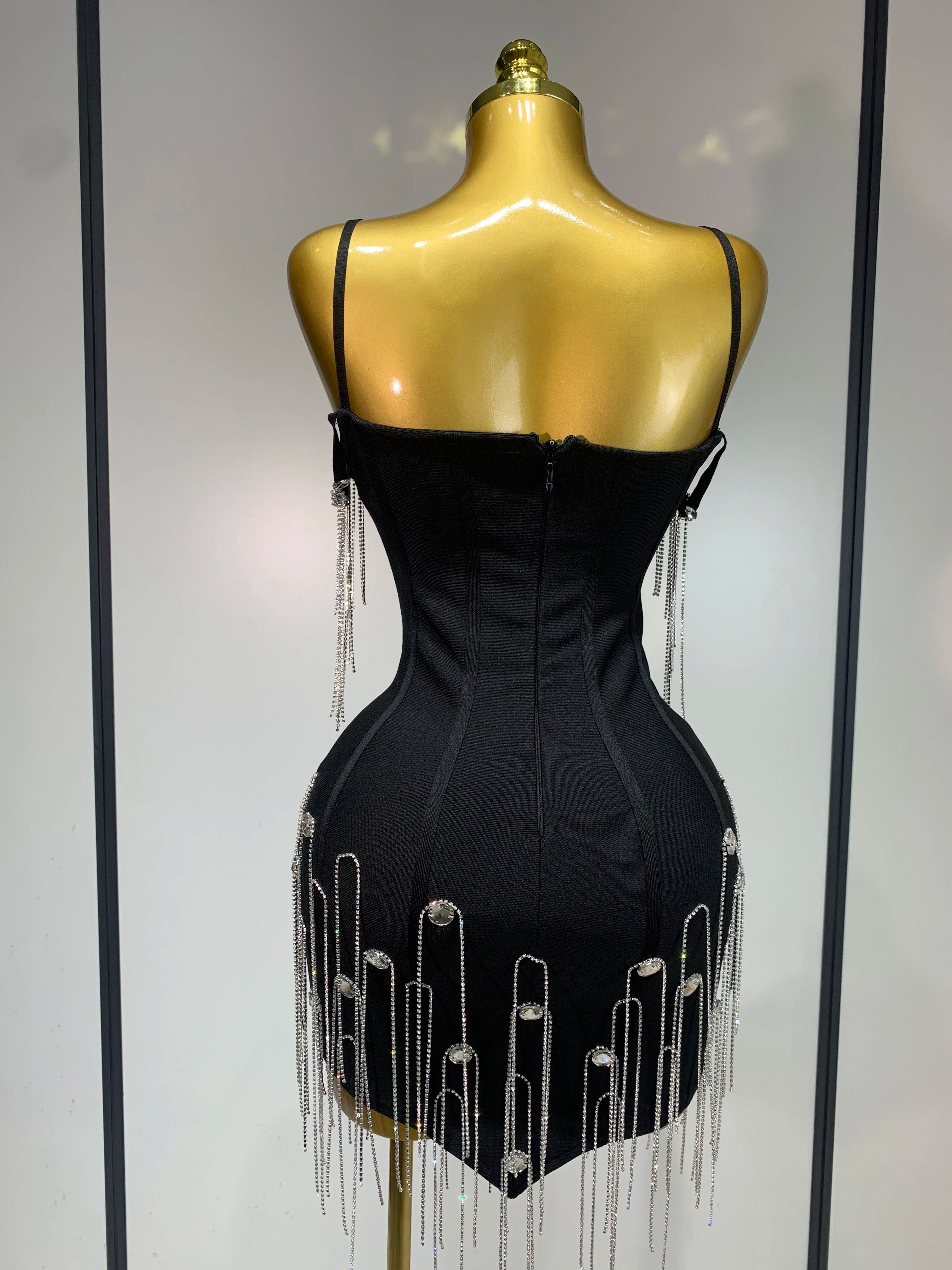 Sexy Backless Spaghetti Strap Bodycon Dress Elegant Prom, Club & Party Dress