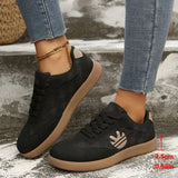 Damen rutschfeste Wintersportschuhe atmungsaktive Schnür-Low-Top-Sneaker