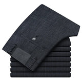 Herren Modal-Gewebe Schmale Straight Jeans | Frühling & Sommer Klassische Business Jeans