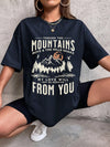 Women's Soft Cotton Mountain Sunset Graphic Top for Effortless Street Style