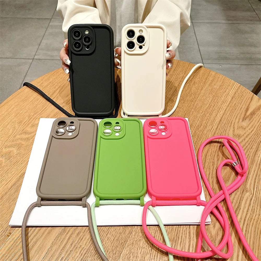 Handykette Umhängetasche für iPhone 17 Air 16 15 14 13 12 11 Pro Max SE