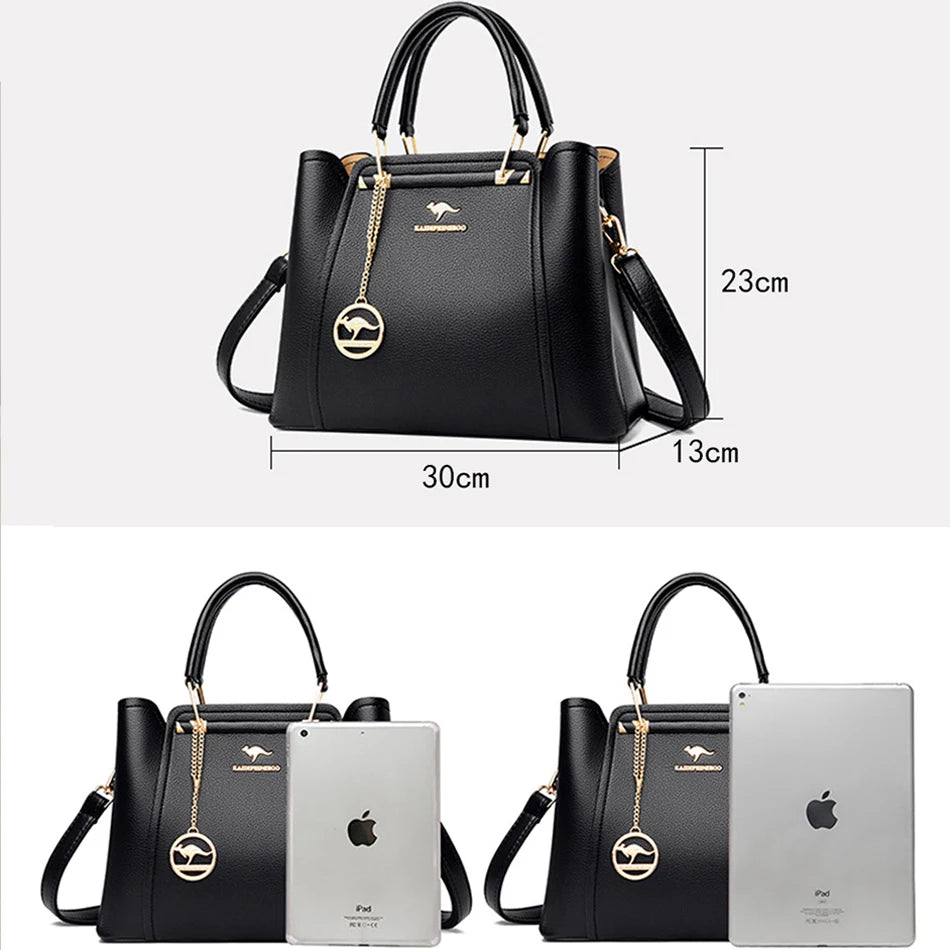 Die Triple-Vault Silhouette Luxus-Designerhandtasche mit 3 Schichten