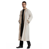 Muslimische Herren Eid Cardigan Abaya | Elegante Jubba Thobe und Ramadan Kimono