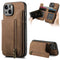 Zipper Wallet Leather Case for iPhone 17 Air 16 15 14 Pro Max | Card Slot Pocket
