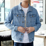 Men's Classic Denim Jacket – Casual Streetwear Jean Coat