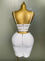 High-Quality Women's Sexy Bandage Set – Fashion Crop Top & Pencil Skirt 2 Piece