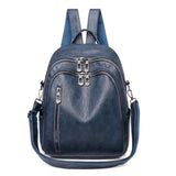 Weiche Damen-Schultertasche aus PU-Leder | Multifunktionaler Reise-Rucksack