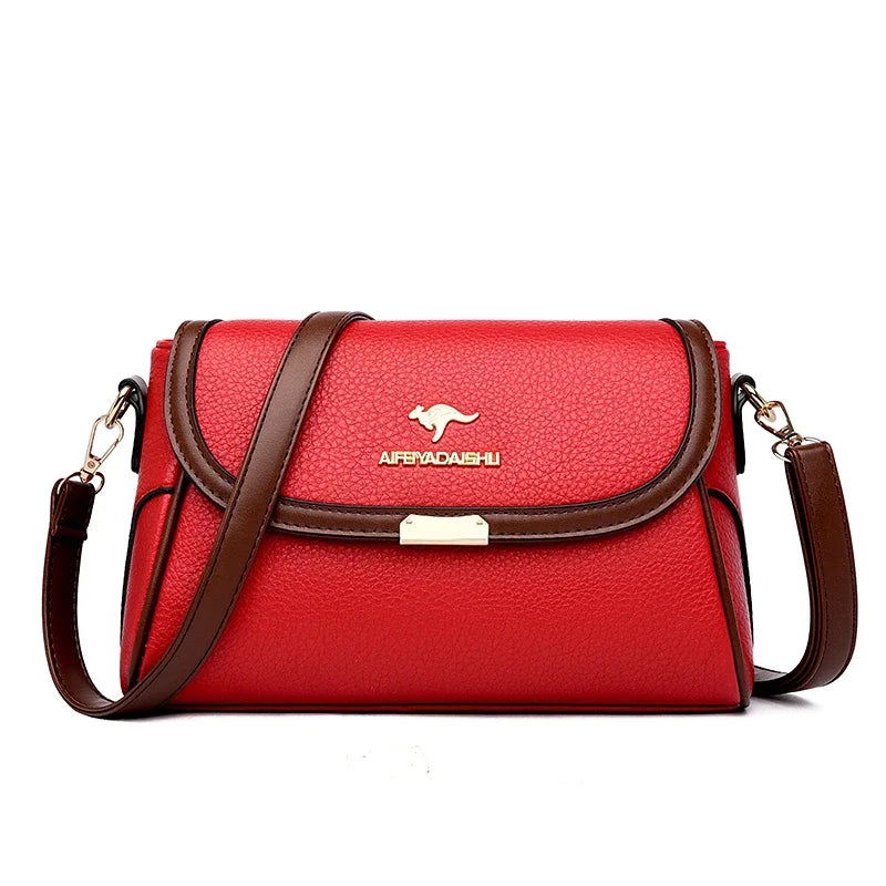 Die Petite-Luxe Silhouette einfarbige Handtasche aus hochwertigem Leder