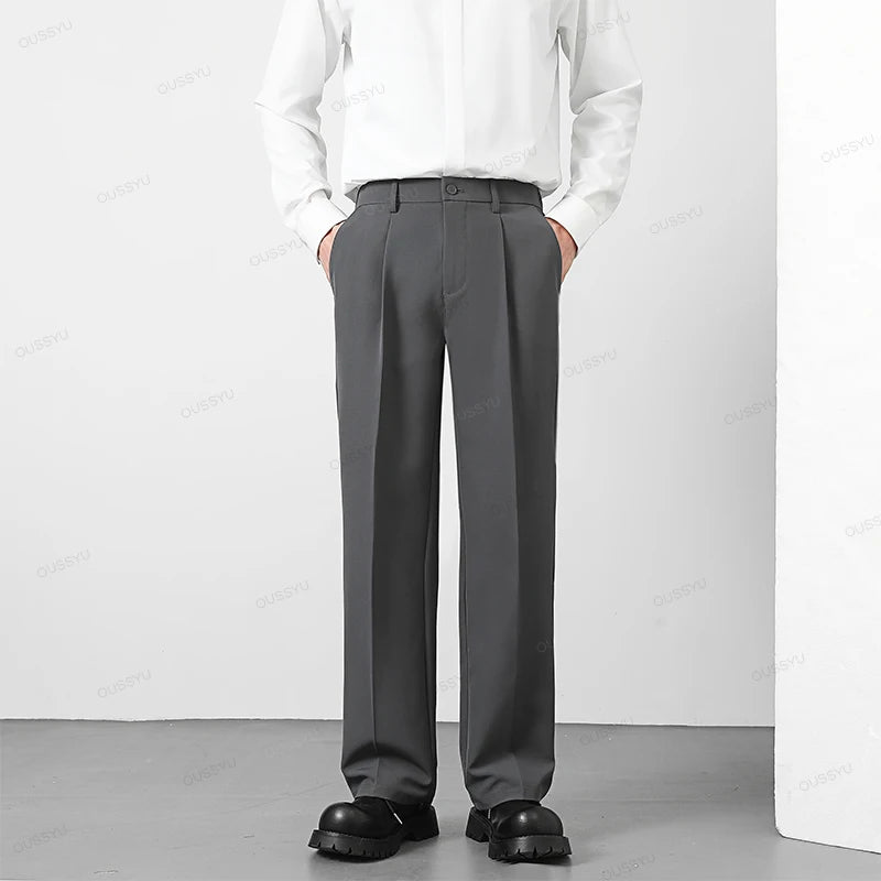 Herren Herbst Casual Business Hose – Koreanischer Stil Elastische Bundhose