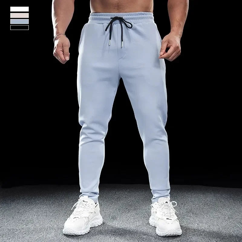 Men’s Slim-Stretch Gym Fitness Trousers | Quick-Drying Breathable Training Pants