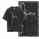 Acid Washed Cat Graphic T-Shirt | Unisex Exclusive Streetwear Tee