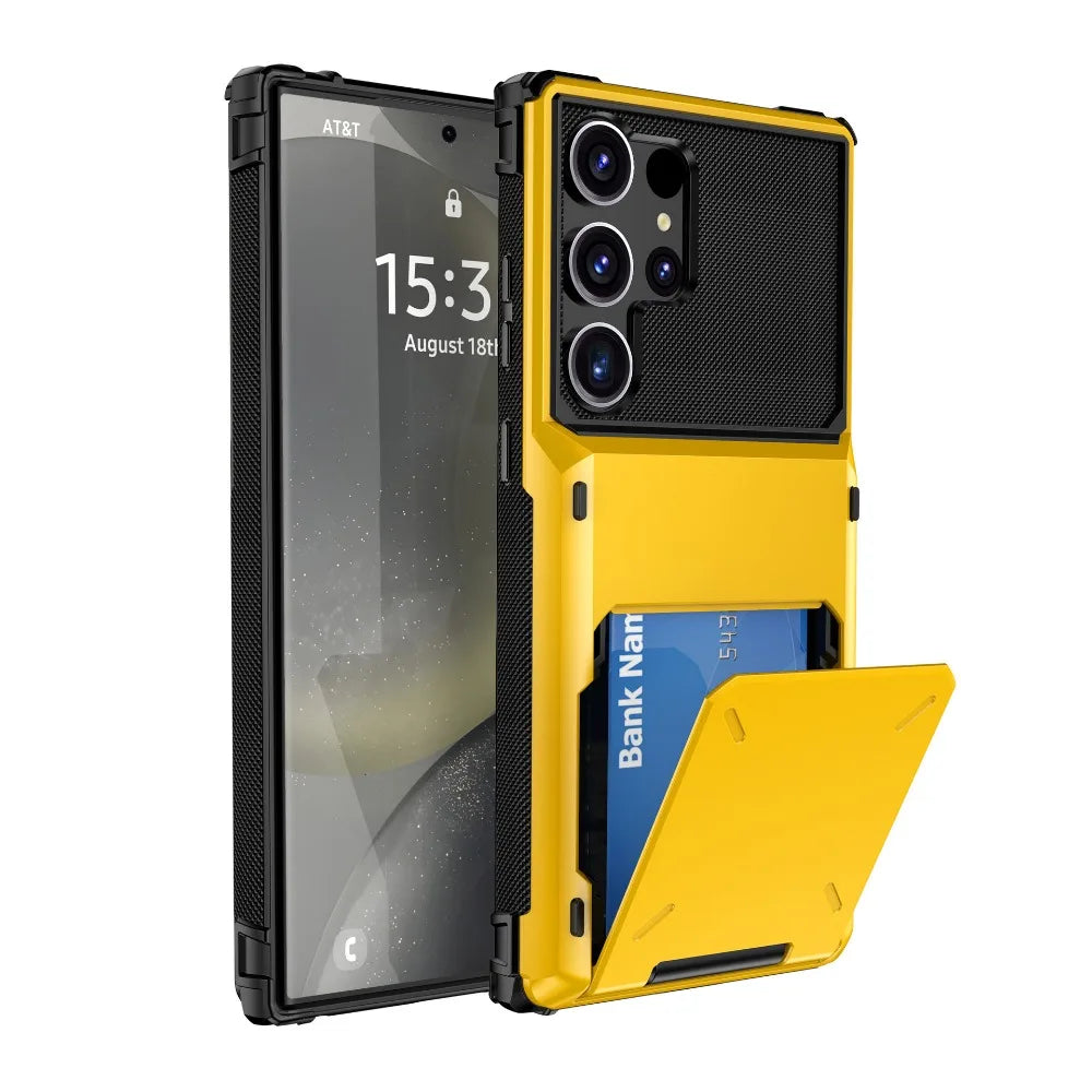 Premium Wallet Case with Card Holder for Samsung Galaxy S26 S25 S24 Ultra And A Series