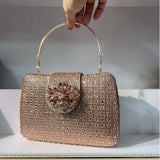 The Stellar-Glow Crystal Handbag Luxury Sparkling Diamond Clutch