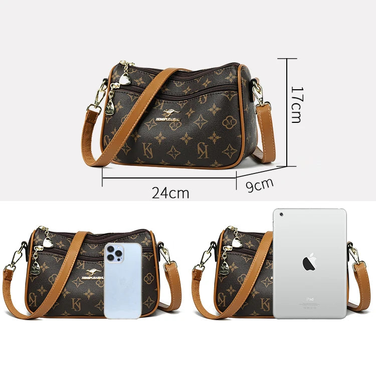 Luxury PU Leather Shoulder Bag | Designer High Quality Crossbody Bag
