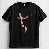 Women’s Oversized Cotton Graphic Tee with Vintage Dog & Cat Illustrations
