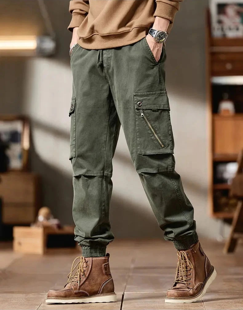 Cargohose für Herren, Schnitt: Slim Straight
