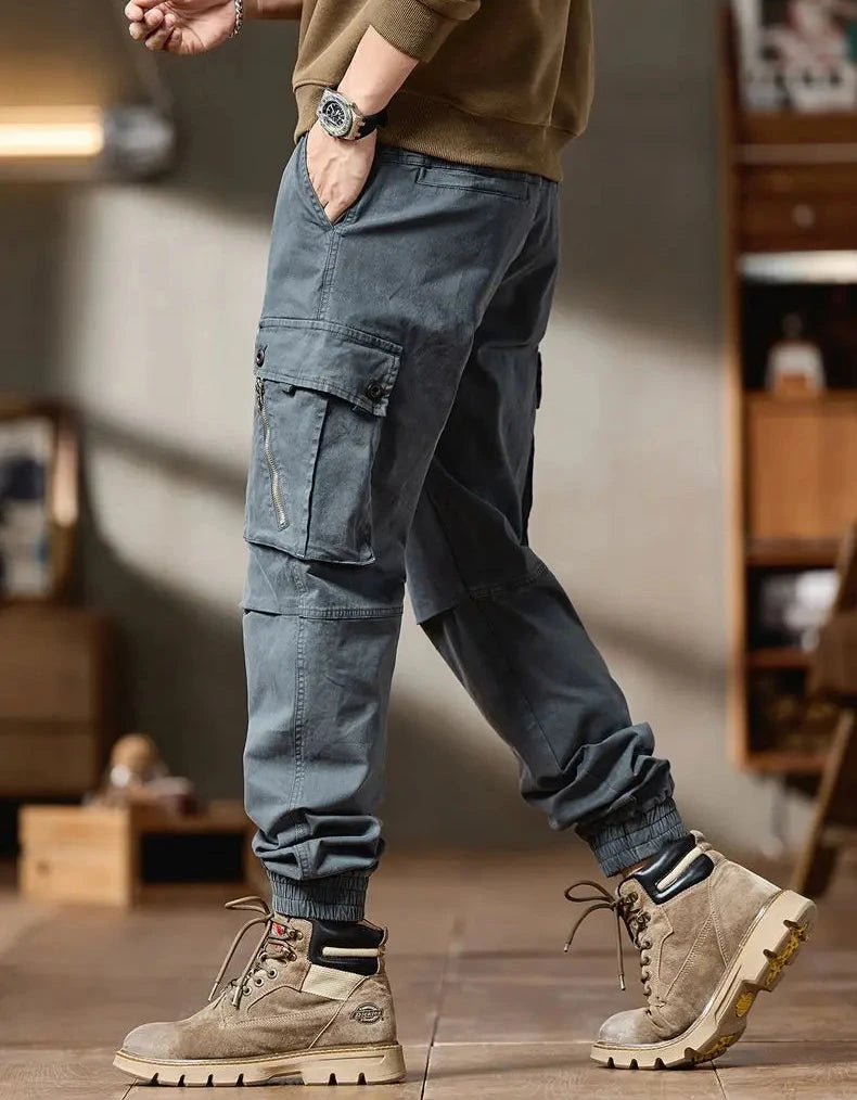 Cargohose für Herren, Schnitt: Slim Straight