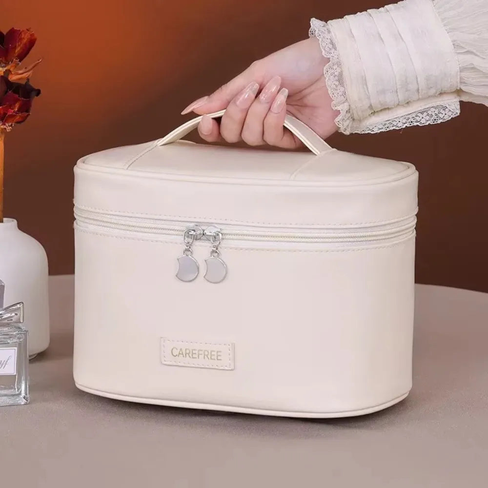 Luxuriöse Kosmetiktasche aus PU-Leder für Frauen