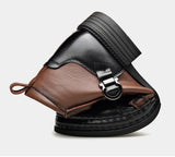 Men's Retro Ankle Boots – Fashion Casual Motorcycle Boots with Side Zipper