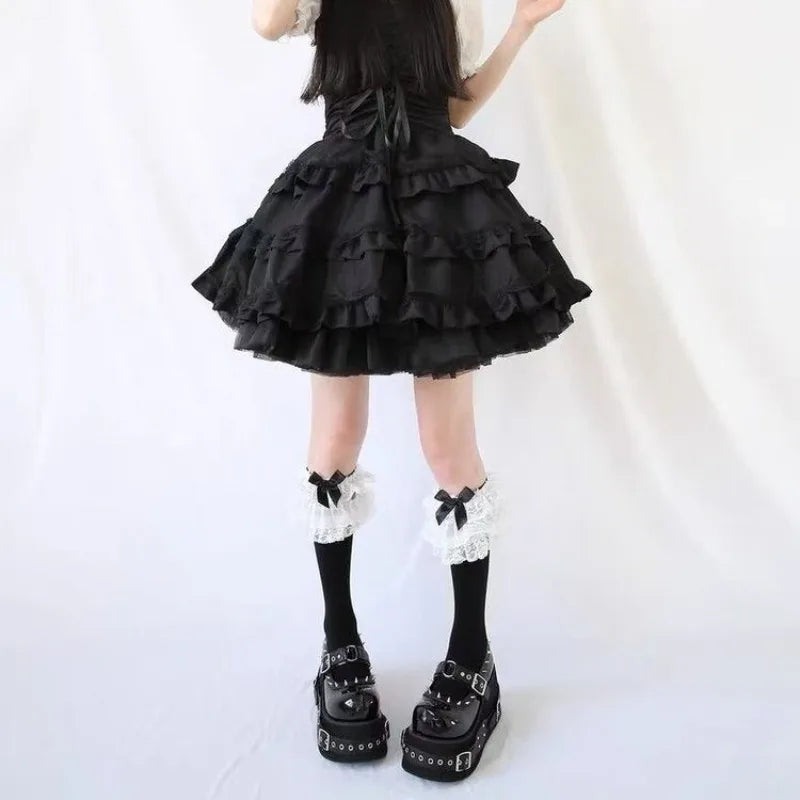 Women’s Kawaii Lolita Platform Mary Janes Cute Rivet Buckle School Shoes