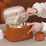 Luxuriöse Kosmetiktasche aus PU-Leder für Frauen