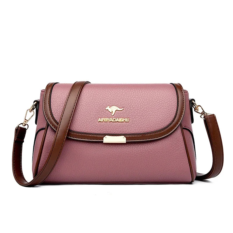 Die Petite-Luxe Silhouette einfarbige Handtasche aus hochwertigem Leder