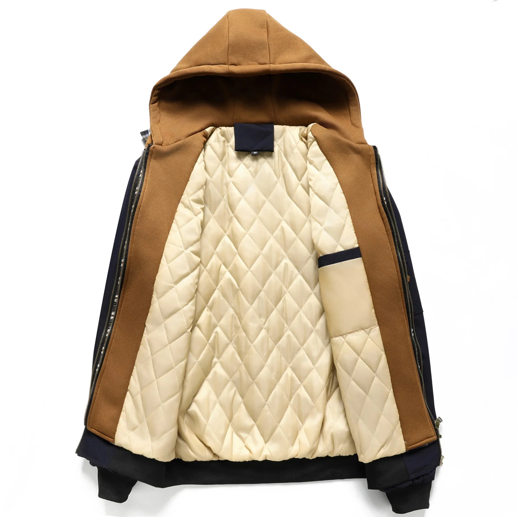 Der „Annex“ Lagen-Parka – Charakteristische Kapuzenjacke in 2-in-1-Optik – Urban Tech Color-Block Mantel