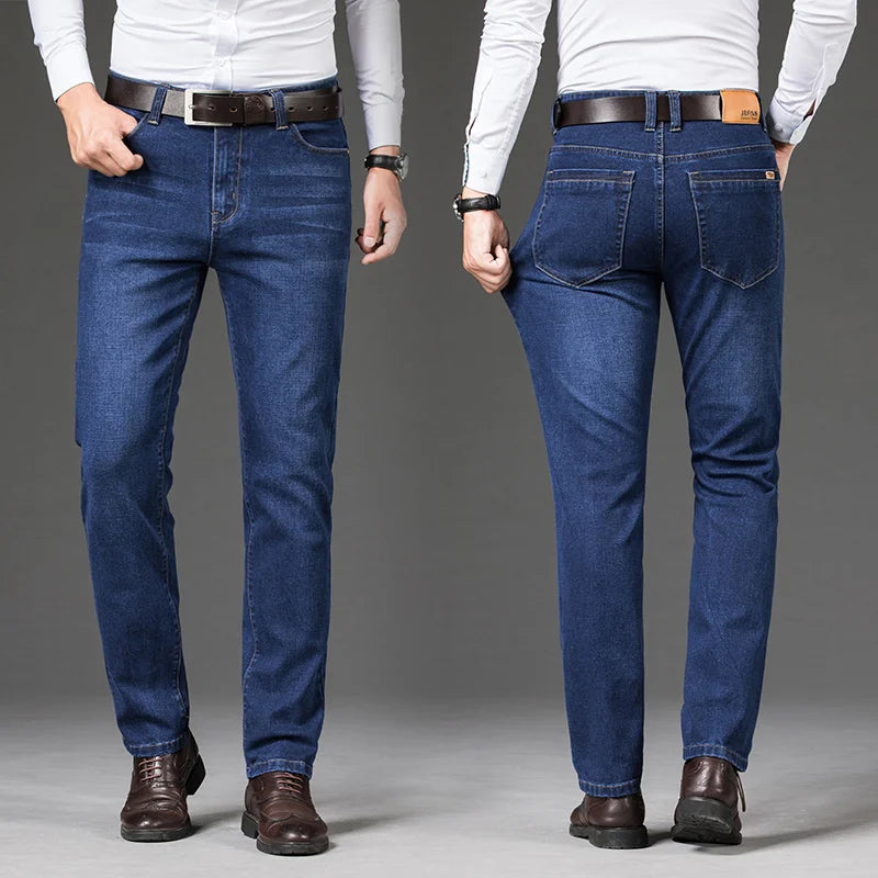 Men’s Classic Cotton Denim Overalls – Straight Leg Jeans
