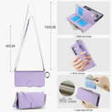 Crossbody Wallet Case with Lanyard for Samsung Galaxy S26 S25 S24 S23 Ultra