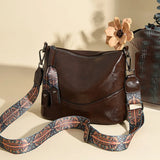 Vintage Oil Wax Leather Crossbody Bag | Large Capacity Hobo Shoulder Purse