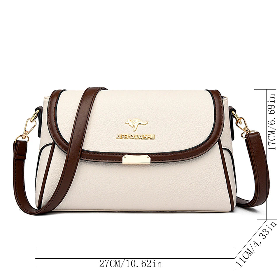 Die Petite-Luxe Silhouette einfarbige Handtasche aus hochwertigem Leder