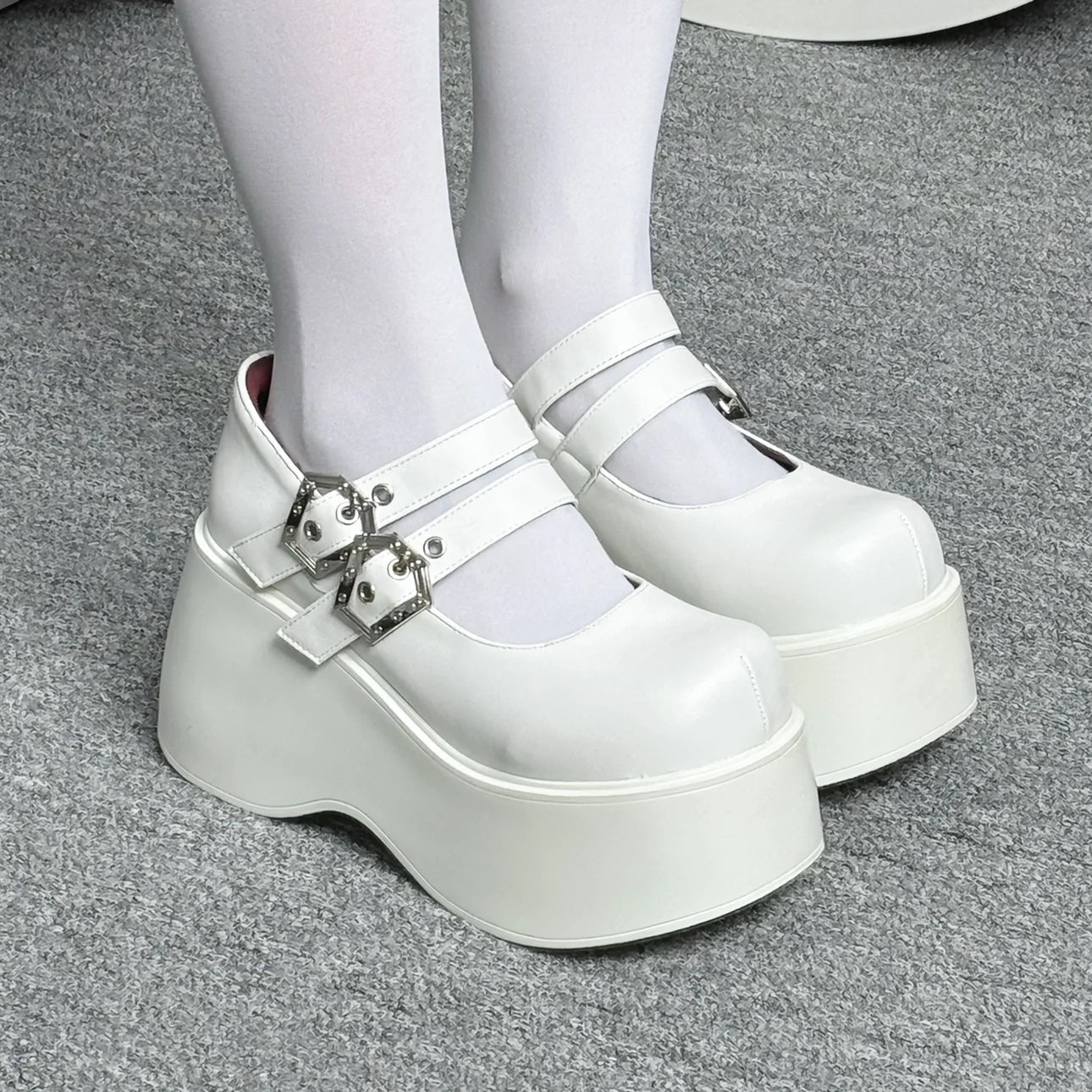 Nameless Witch 2.0 Gothic Platform Wedge Mary Janes