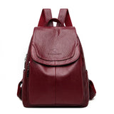 Women's Soft Leather Fashion Backpack | Ladies Designer Shoulder Bag