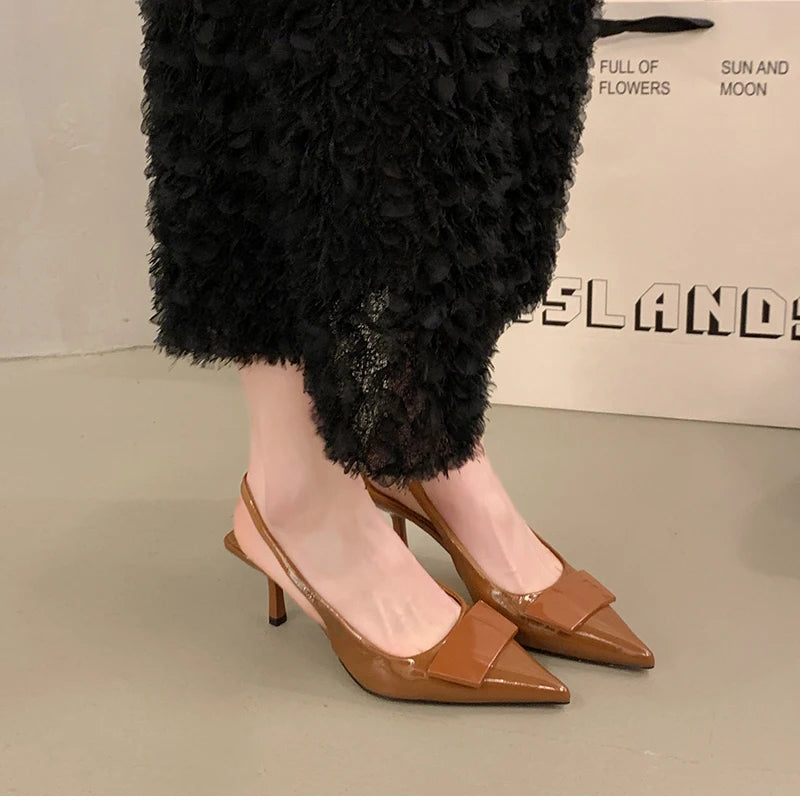 Women’s High Heel Sandals – Fashion Pointed Toe Slingback Shoes