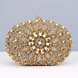 Luxury Crystal Diamond Evening Clutch | Elegant Wedding Cell Phone Purse