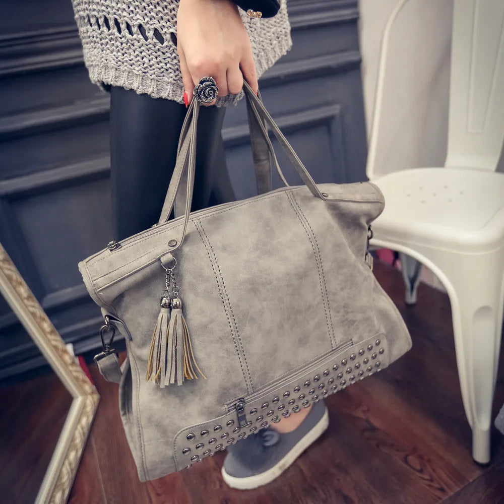 Luxusmarke Mattes Leder Handtasche | Hochwertige Große Tragetasche für Damen