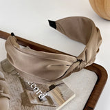 Retro-Satin-Haarreif mit Knoten für Damen
