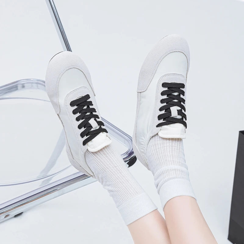 Women’s Moral Training Shoes – Retro Color-Blocked Sneakers