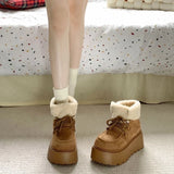 Women’s Chunky Platform Snow Boots – Ultra-Warm Fur-Lined Winter Booties