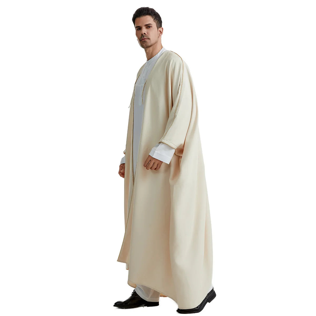 Offener Abaya-Cardigan für Herren | Ramadan Djellaba und marokkanische Jubba Thobe